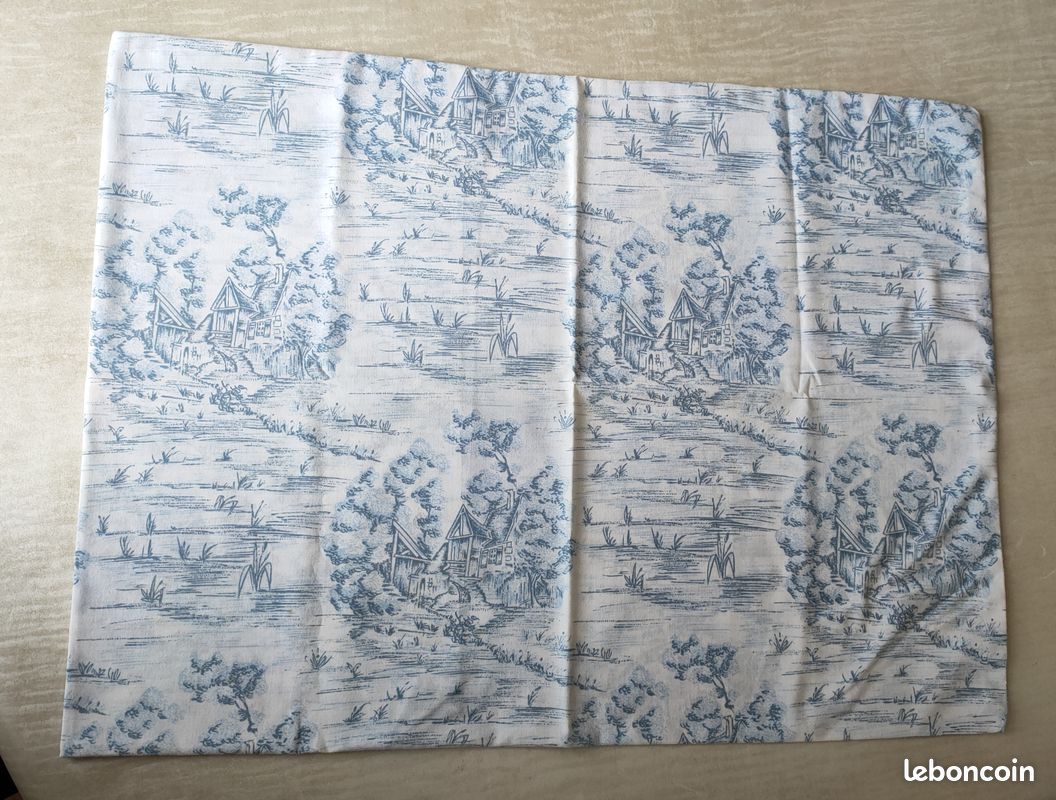Drap plat et taie d'oreiller pour lit une personne (image 2)