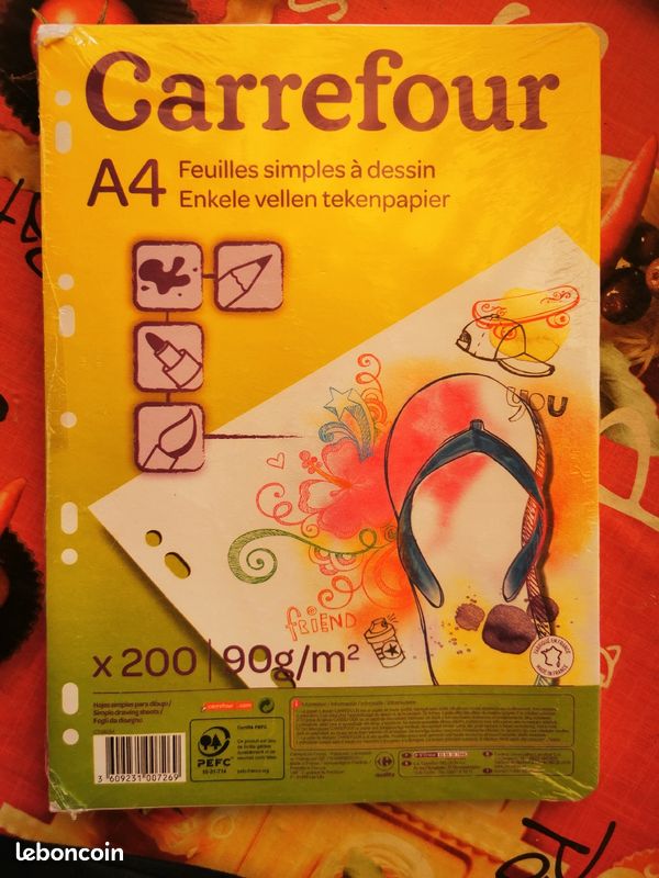 Feuilles simples, doubles, à dessin et pochettes plastiques (image 8)