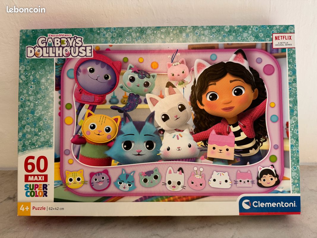 Puzzle Gabby's Dollhouse - 60 pièces - Clementori (image 1)