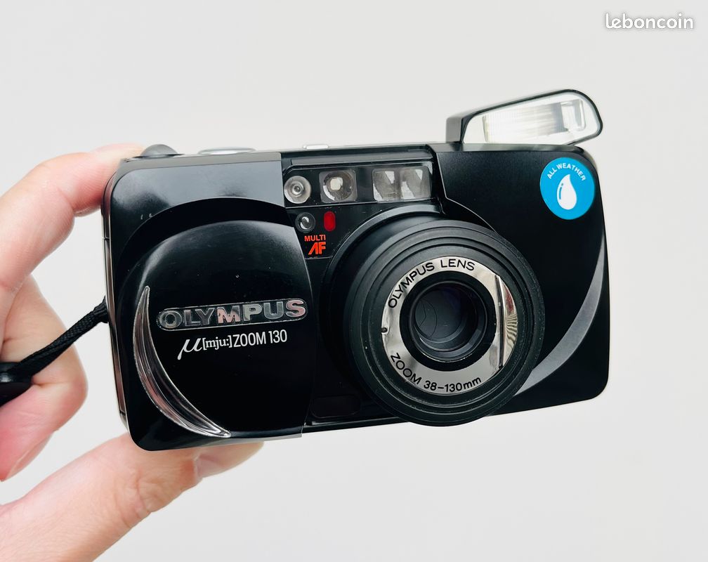 Appareil Photo Compact Olympus µ MJU Zoom 130 – Argentique 35mm, Occasion, Fonctionnel