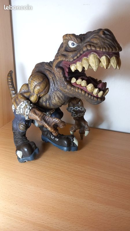Street Sharks Extreme Dinosaurs Mega T-Bone Mattel 1997 Dinosaure T-Rex (image 5)