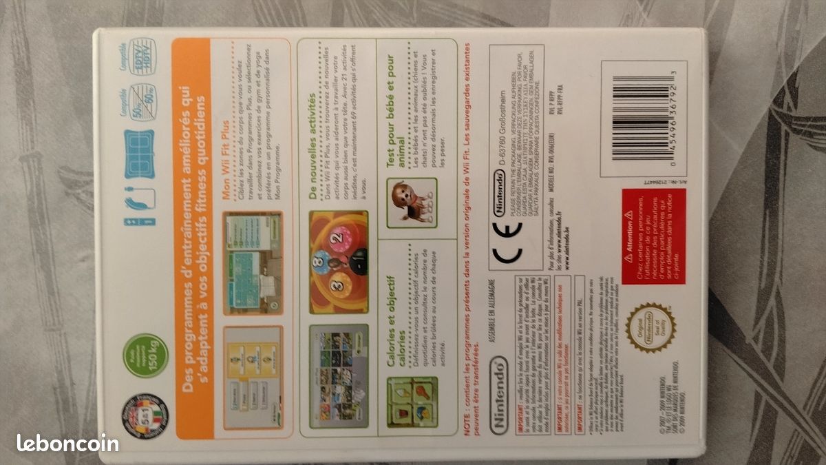 Jeu Wii Fit et Fit plus et Balance Board (image 2)