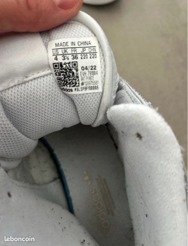 Baskets ADIDAS forum blanches 36 (image 2)