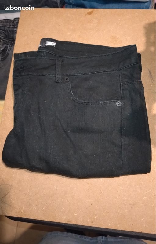 Pantalon noir femme Kwoman – Taille 44 – coupe jean (image 1)