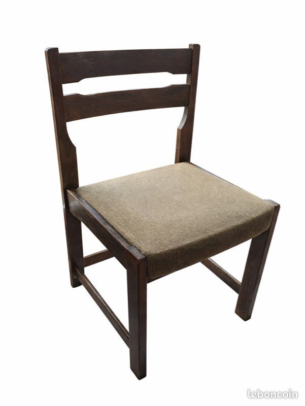 🪑 Chaise ancienne en bois massif – authentique & pleine de caractère (image 1)