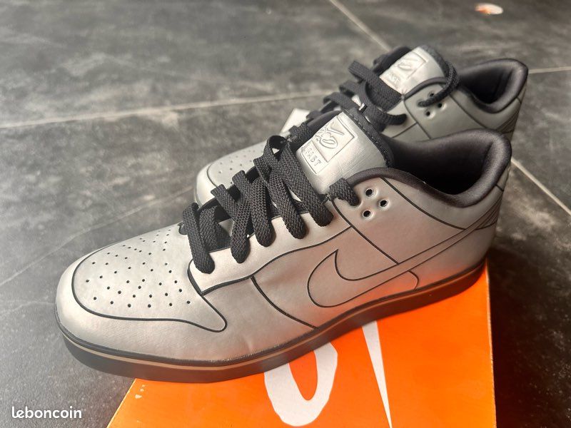 Delorean Nike dunk retour vers le futur Chaussures