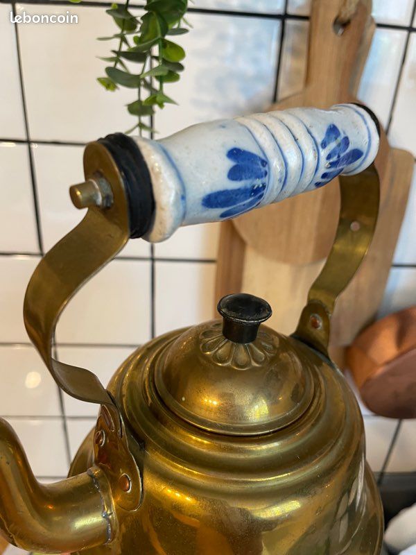 🌟 Bouilloire ancienne en laiton 🌟 (image 9)