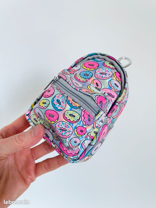 Lot De 4 Mini Porte-clés Sac à Dos, Trousse De Maquillage