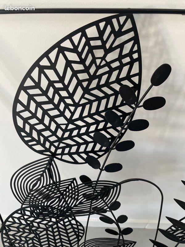 Atmosphera Createur d'interieur - Panneau décoratif mural Colva beige fond noir 240x60cm Atmosphera Createur d'interieur - Panneau décoratif mural Colva beige fond noir 240x60cm