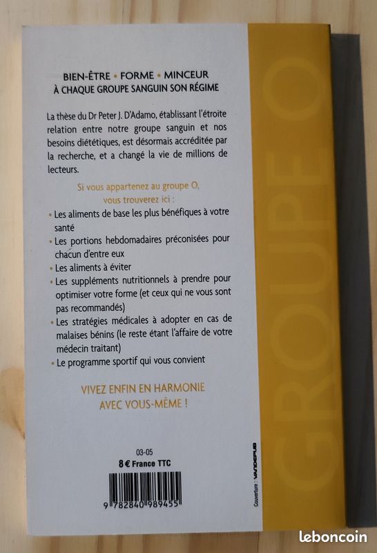 Le régime du groupe o - 4 Groupes Sanguins 4 Régimes (image 2)