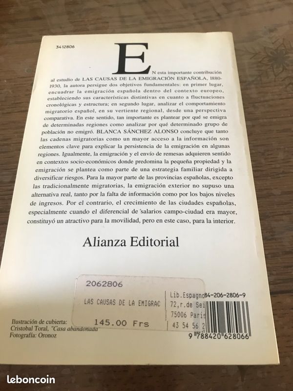 Les causes de l'emigration espagnole (image 2)