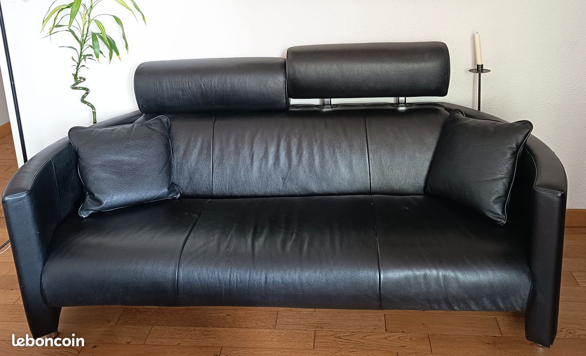 Canapé cuir (image 1)