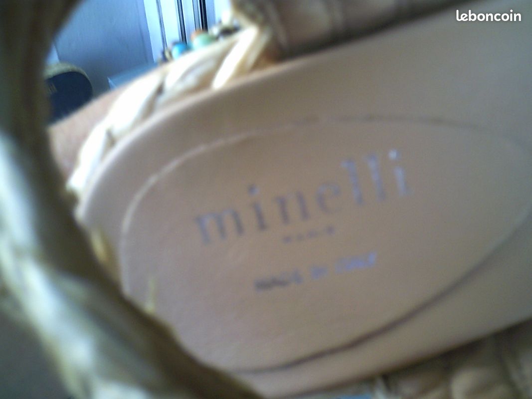 Sandales compensées en cuir Minelli (image 12)