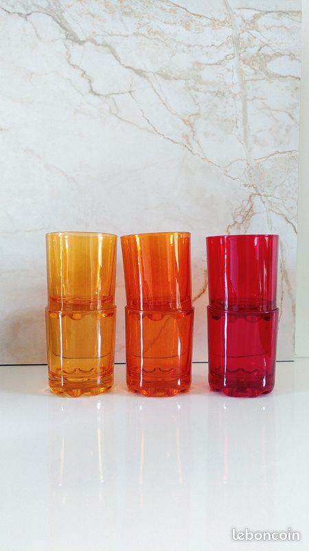 Lot de 6 verres vintage (image 1)
