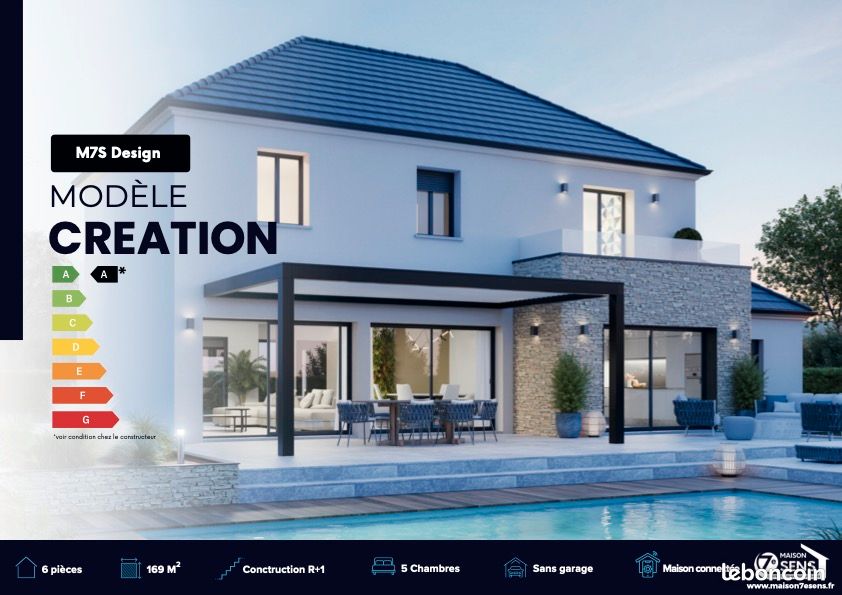Maison 5 pièces 169 m² · à Poligny · 169 m² · 453 730 €
