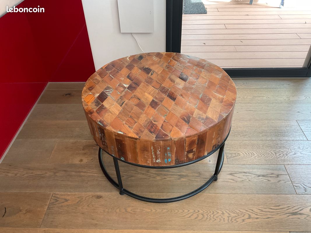 Table basse style industriel (image 2)