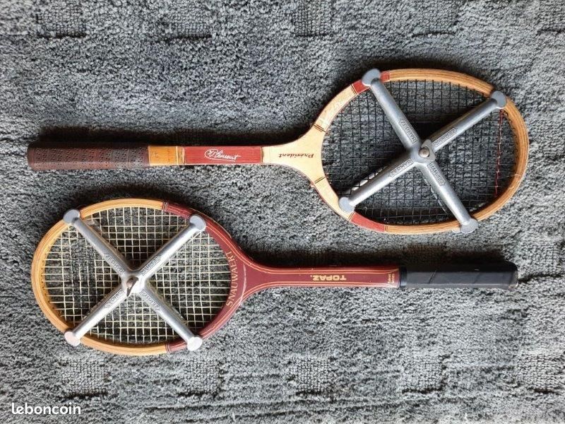 Raquette de tennis vintage - Snauwaert Fibre Wood Flexin (années 60) - Canada