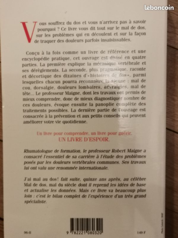 J'ai mal au dos, medecine, rhumatologue (image 2)