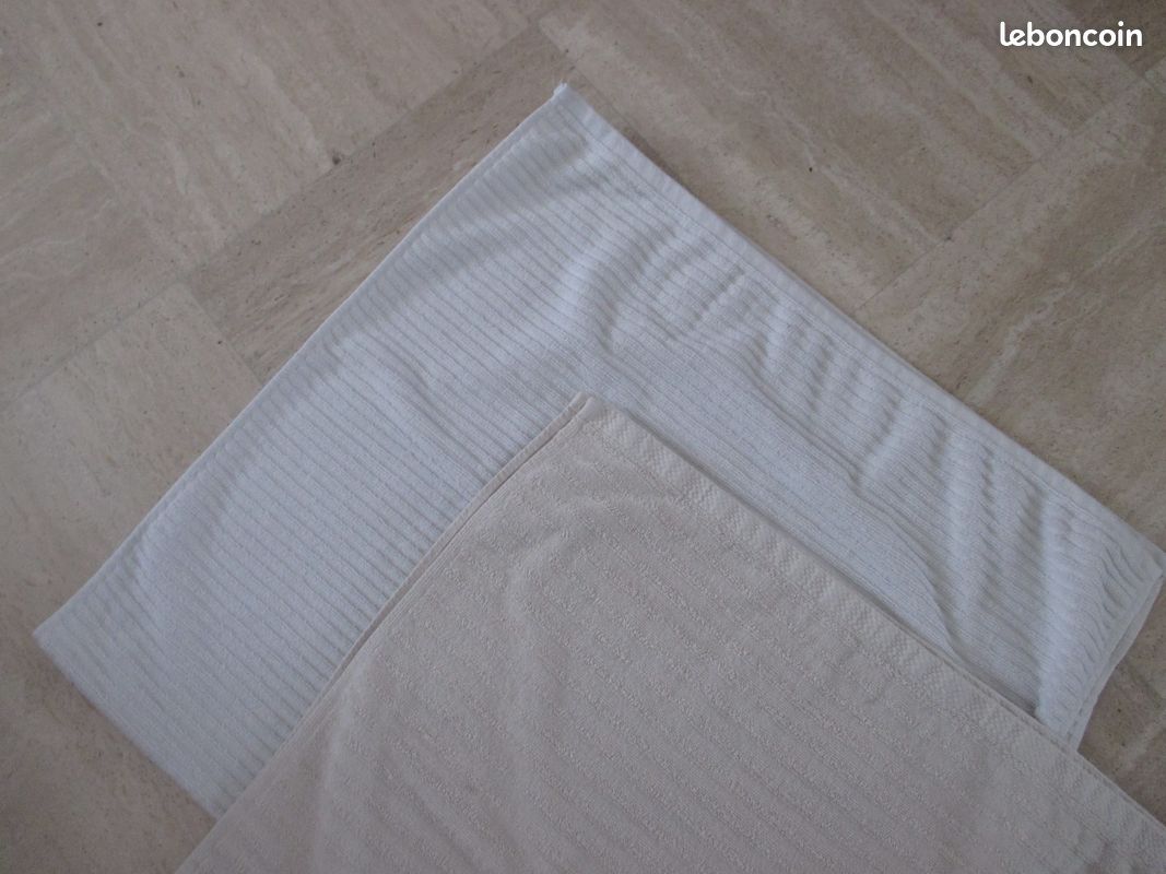 Serviettes de bain 70x128 cm en coton éponge (image 5)