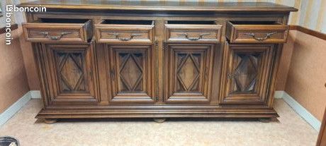 Enfilade en noyer style Louis XIII (image 8)