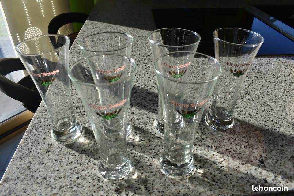 6 verres neufs "Vieux temps" (image 2)