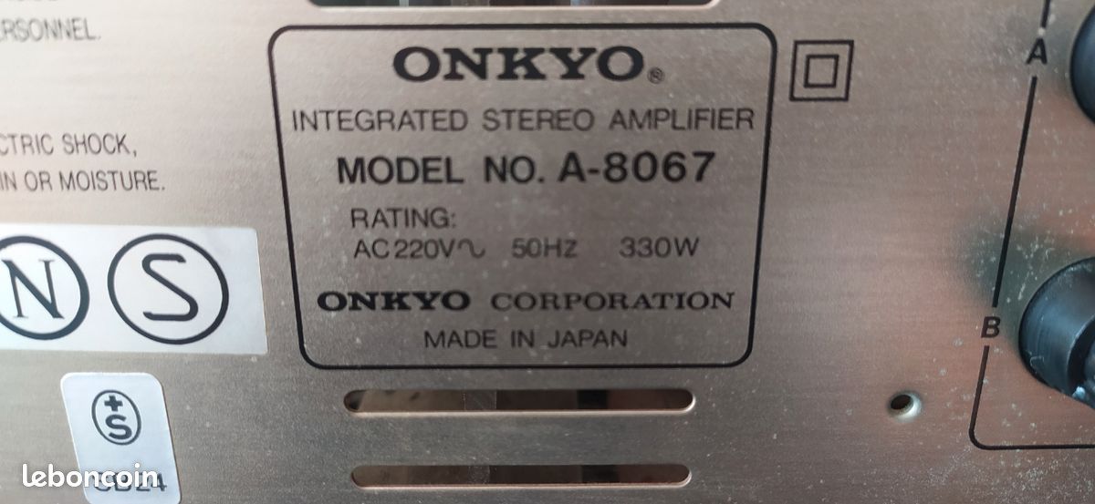 Autocollant Onkyo Integra Hi-Fi - Vintage Années 80 - Neuf