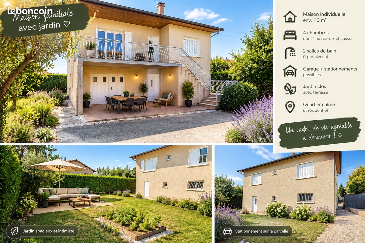 Maison 4 pièces 85 m² · à Chassieu · 85 m² · 369 000 €