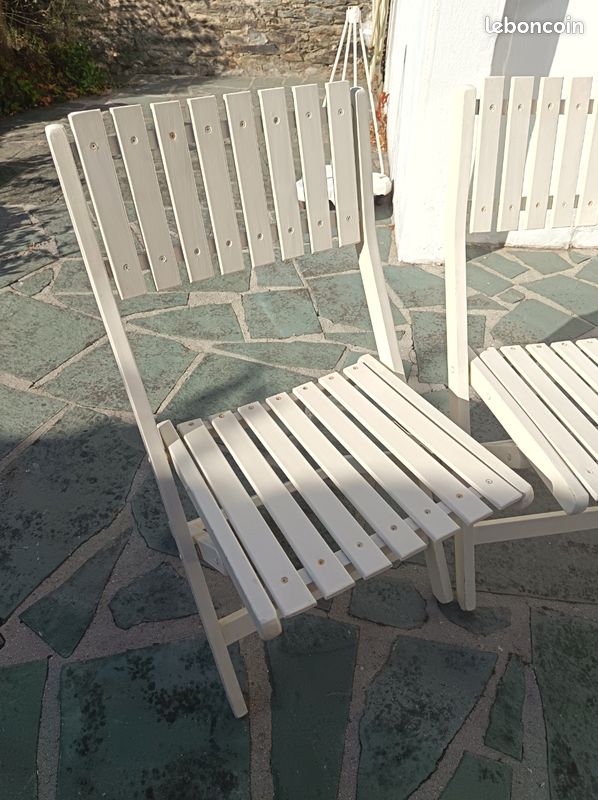 4 chaises pliantes vintage marque Gleizes (image 3)