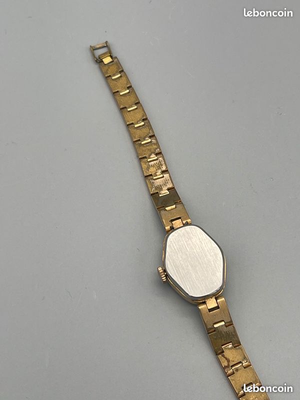 Montre-bracelet Vintage Femme Prexa - Mécanique à Remontage Manuel, Boîtier En Or, 17 Rubis