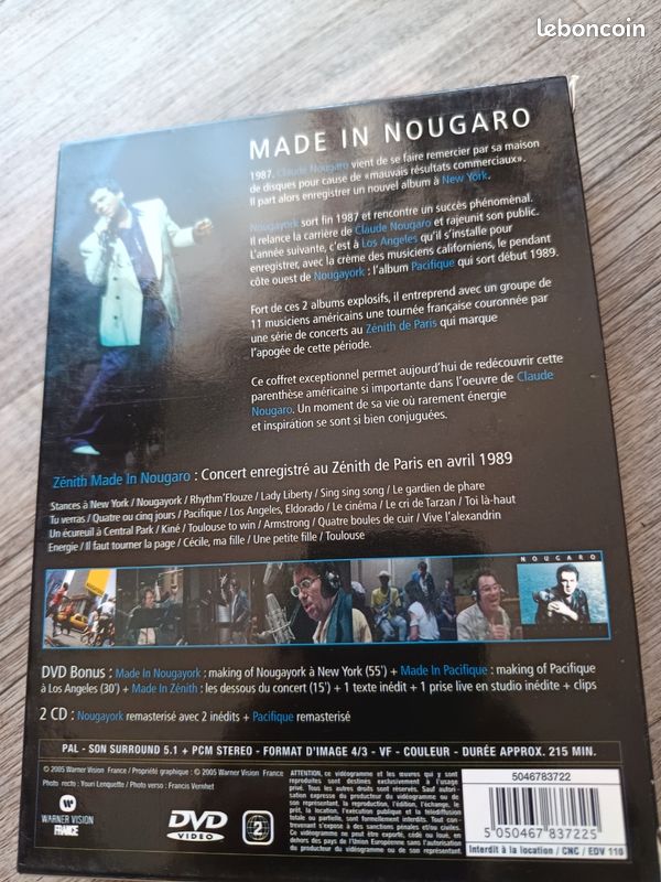 Claude Nougaro made in Nougaro 2 cd 2 dvd (image 2)