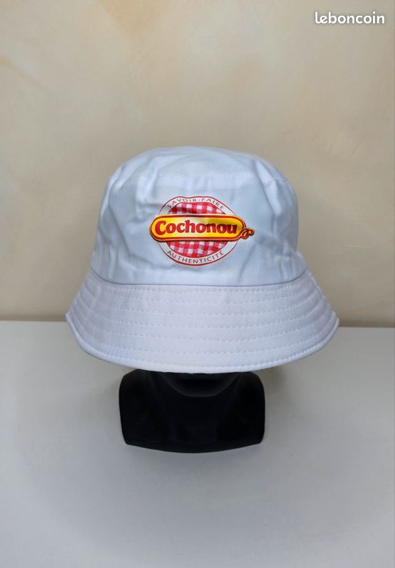 Bob blanc cochonou, neuf, taille unique (image 1)