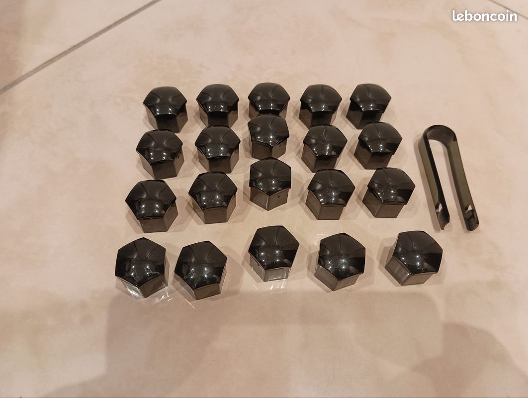 Simoni Racing - Set De 20+1 Caches-Écrou De Roue 17mm Chrome Universel Avec Clé