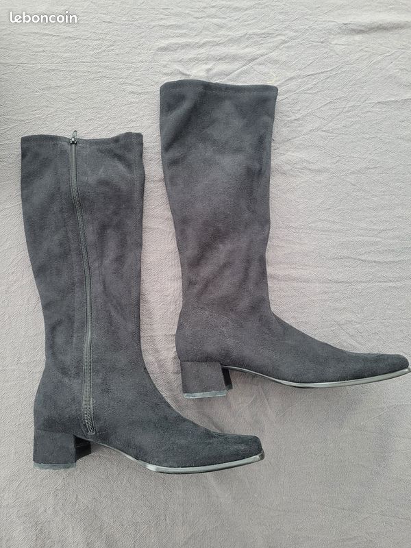 Bottes André en daim taille 40 (image 1)