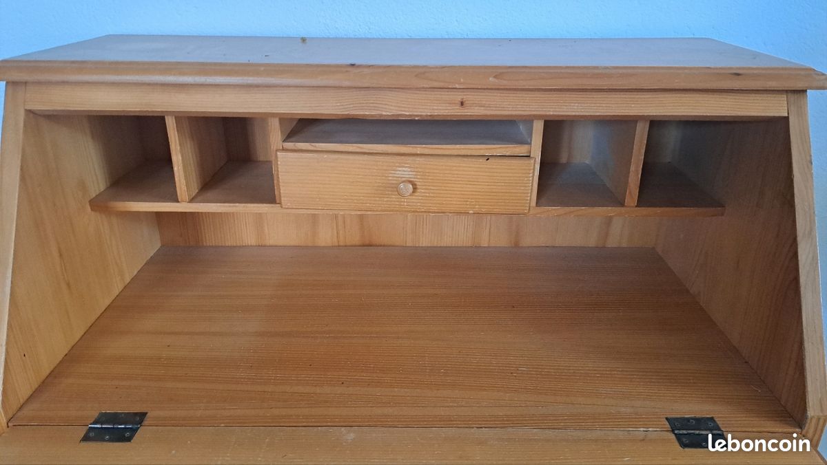 Secrétaire bureau en pin (image 4)