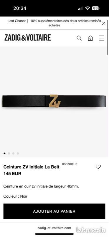 Black Ceintures Zadig Et Voltaire Ceinture Zadig Voltaire De
