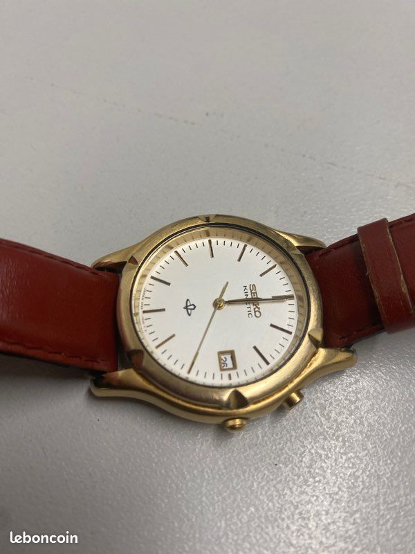 Watch Seiko 5m22 Seiko 5M22 Kinetic Movement 5M22A Rotor Dial