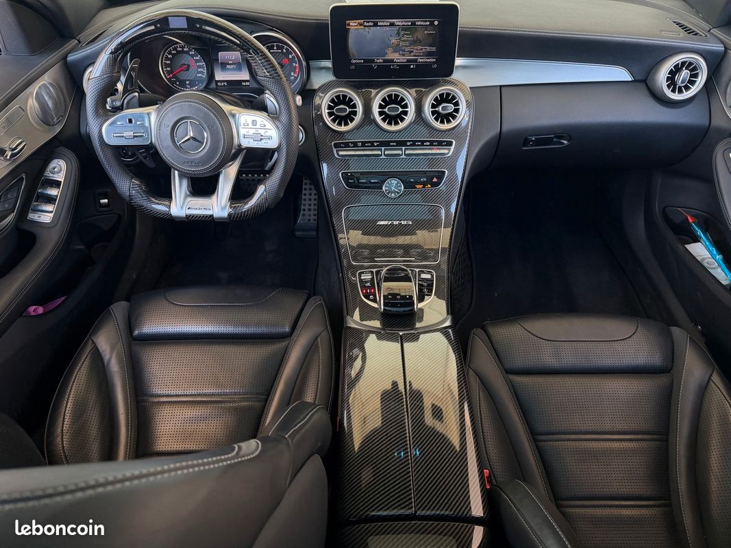 Mercedes-Benz Classe C 63 S AMG Speedshift - Malus payé - Toit ouvrant - Burmester - Pack carbon (image 7)