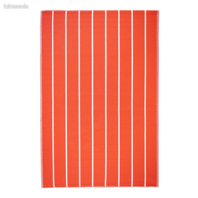 LIQUIDATION - Tapis de jardin en plastique "Nature Shades" - Rouge - L 180 x l 120 cm - NEUF (image 1)