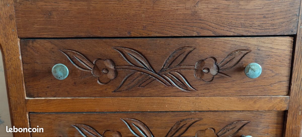 Chiffonnier rustique en chêne (image 4)