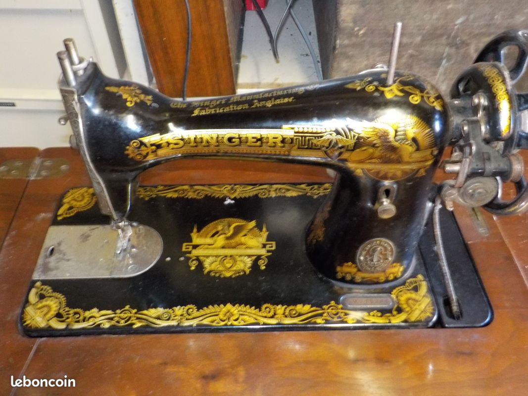 Ancienne machine a coudre singer 1923 (image 2)