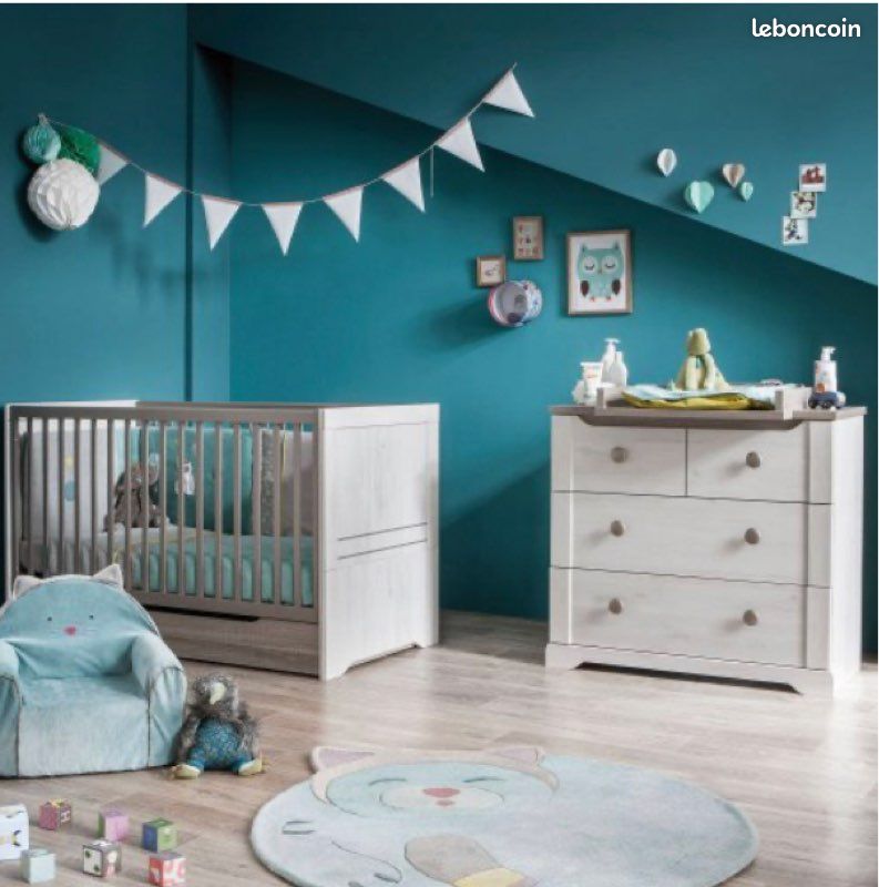Lit bébé évolutif avec mattelas (image 1)