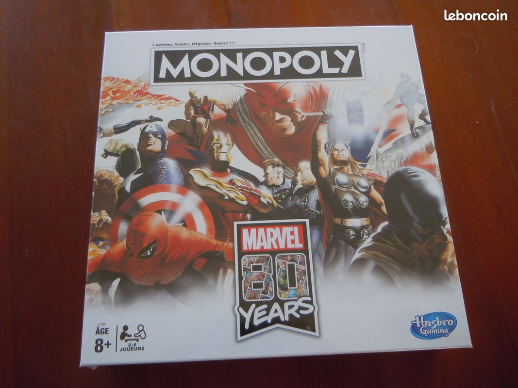 MONOPOLY ÉDITION 80 ANS MARVEL - HASBRO GAMING - King Jouet Maroc