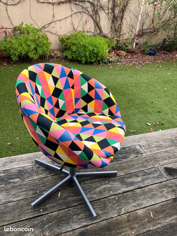 Chaise pivotante ikea Skrusvta multicolore Ameublement