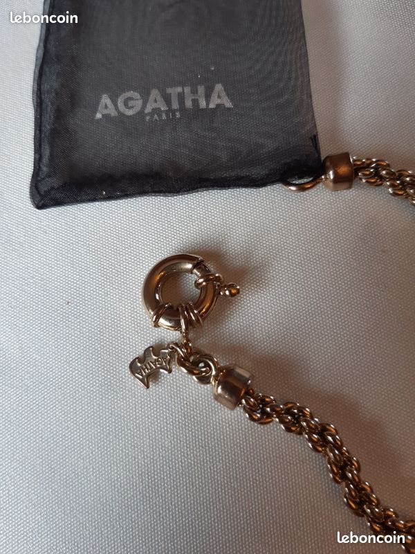 Bracelet Large Vintage Agatha Paris - Bijou Occasion - Style Rétro - Bon état