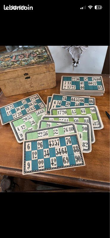 Ancien Jeu De Loto En Bois – France – Tous âges – Occasion