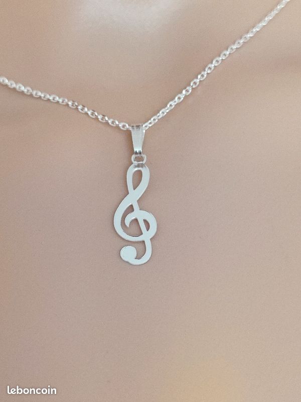 Collier pendentif clé de sol thanina bijoux (image 1)