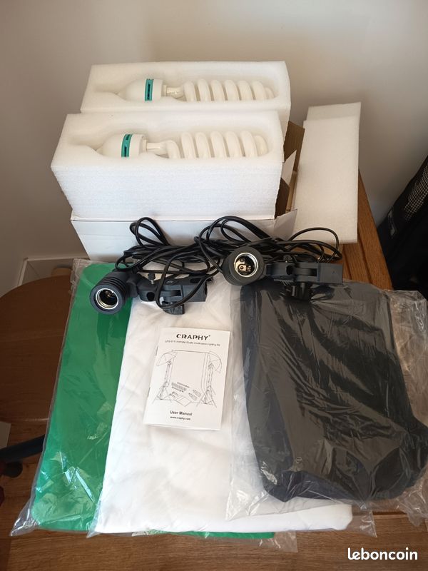 Kit Studio Photo Complet CRAPHY CPS-011 – État Neuf (image 2)