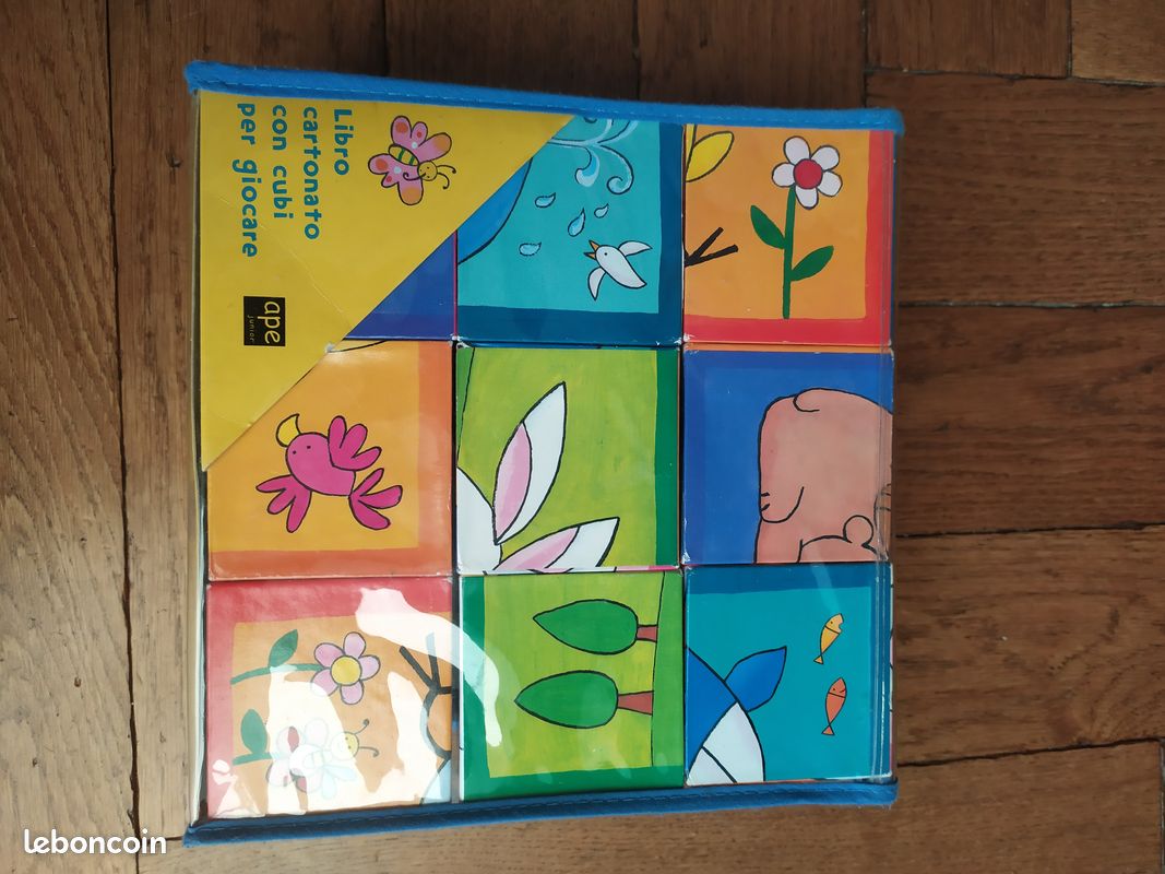 Lo e te livre cartonné en italien + cubes cartonnés (image 3)