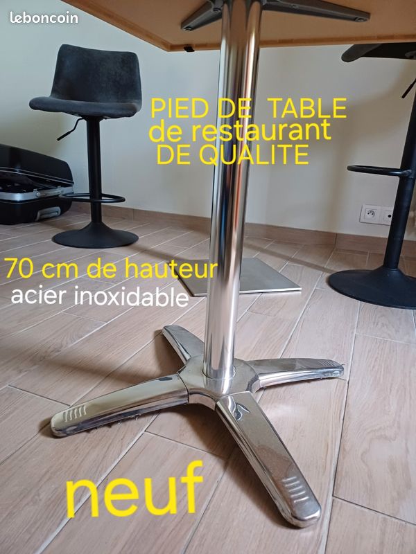 Pied de table alu brosse NEUF (image 1)