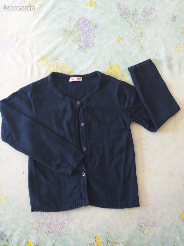 Gillet bleu-dpam-fille-4ans (image 1)